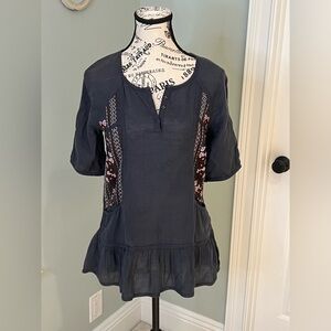 Bayo Black Label 2 | Navy w/Embroidery | Size 2 & M | Ruffle Bottom | Like New